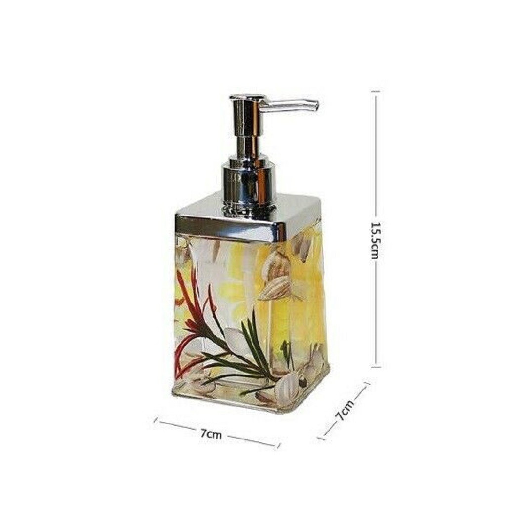 foto del prodotto trade shop dispenser porta sapone liquido fantasia acqua conchiglie bagno accessorio 52377 