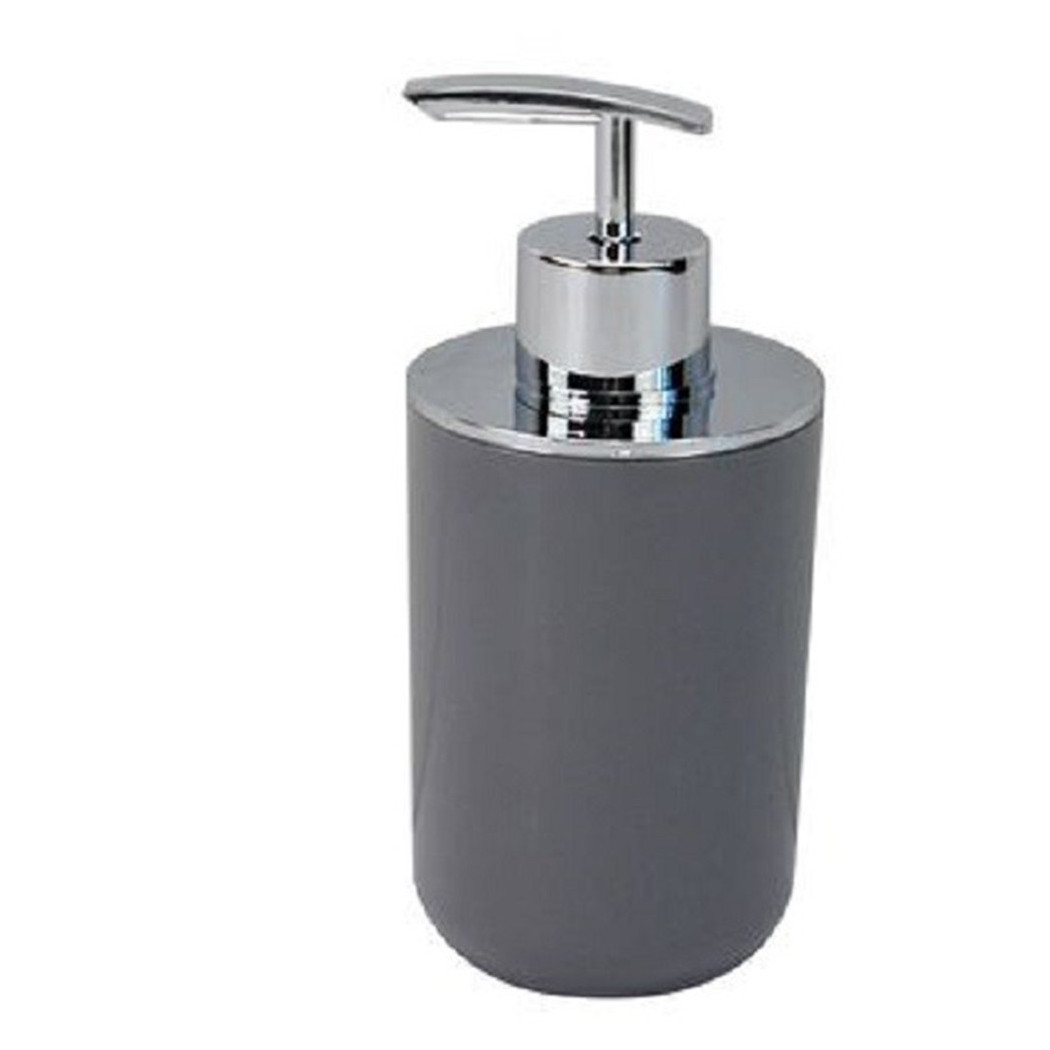 foto del prodotto trade shop dispenser porta sapone liquido grigio silver per ricambio accessori bagno 79892 