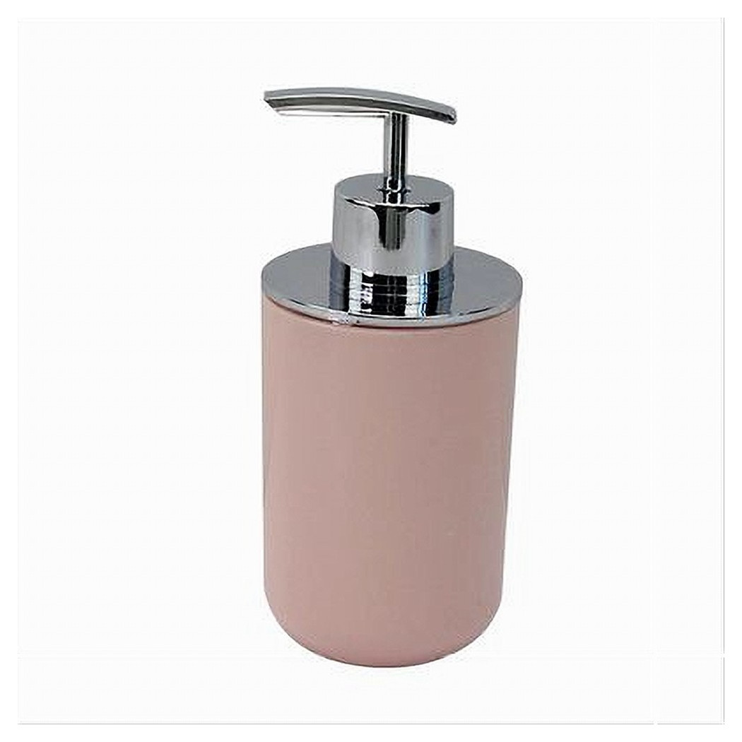 foto del prodotto trade shop dispenser porta sapone liquido rosa silver per ricambio accessori bagno 79868 