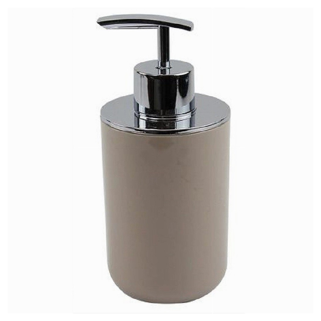 foto del prodotto trade shop dispenser porta sapone liquido tortora silver per ricambio accessori bagno 69465 