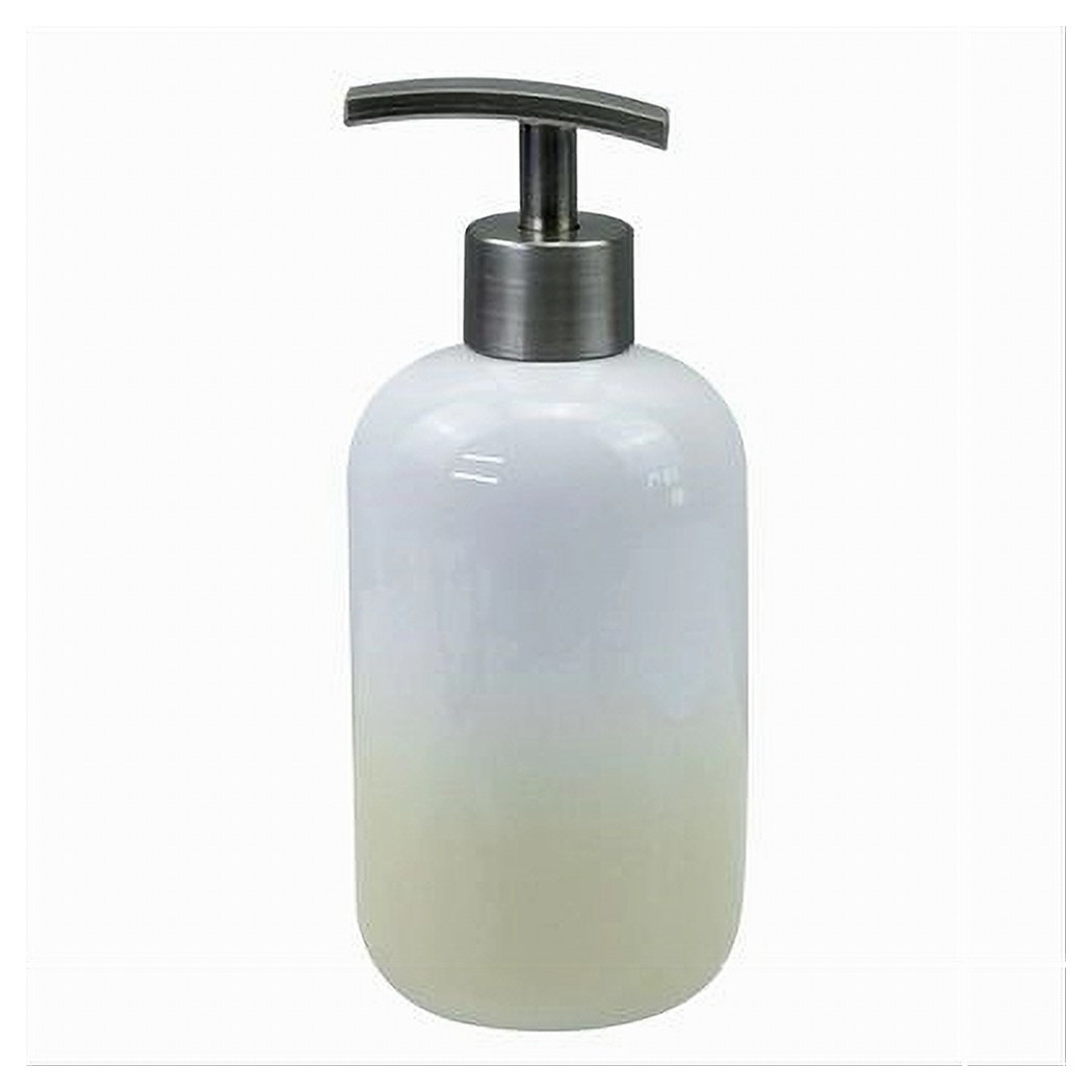 foto del prodotto trade shop dispenser portasapone liquido bianco giallo accessori bagno moderno arredo 59902 