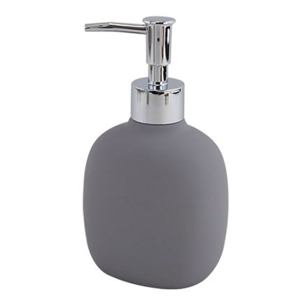 immagine 0 del prodotto trade shop dispenser sapone liquido grigio in abs con pompa cromo per bagno accessorio 87809 