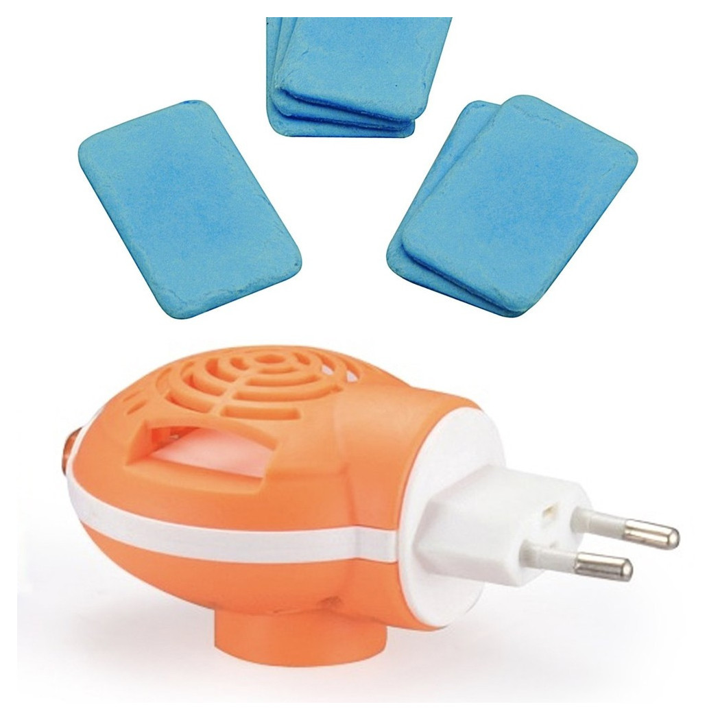 foto del prodotto trade shop dispositivo elettrico anti zanzare con piastrine omaggio interruttore spina 10a 