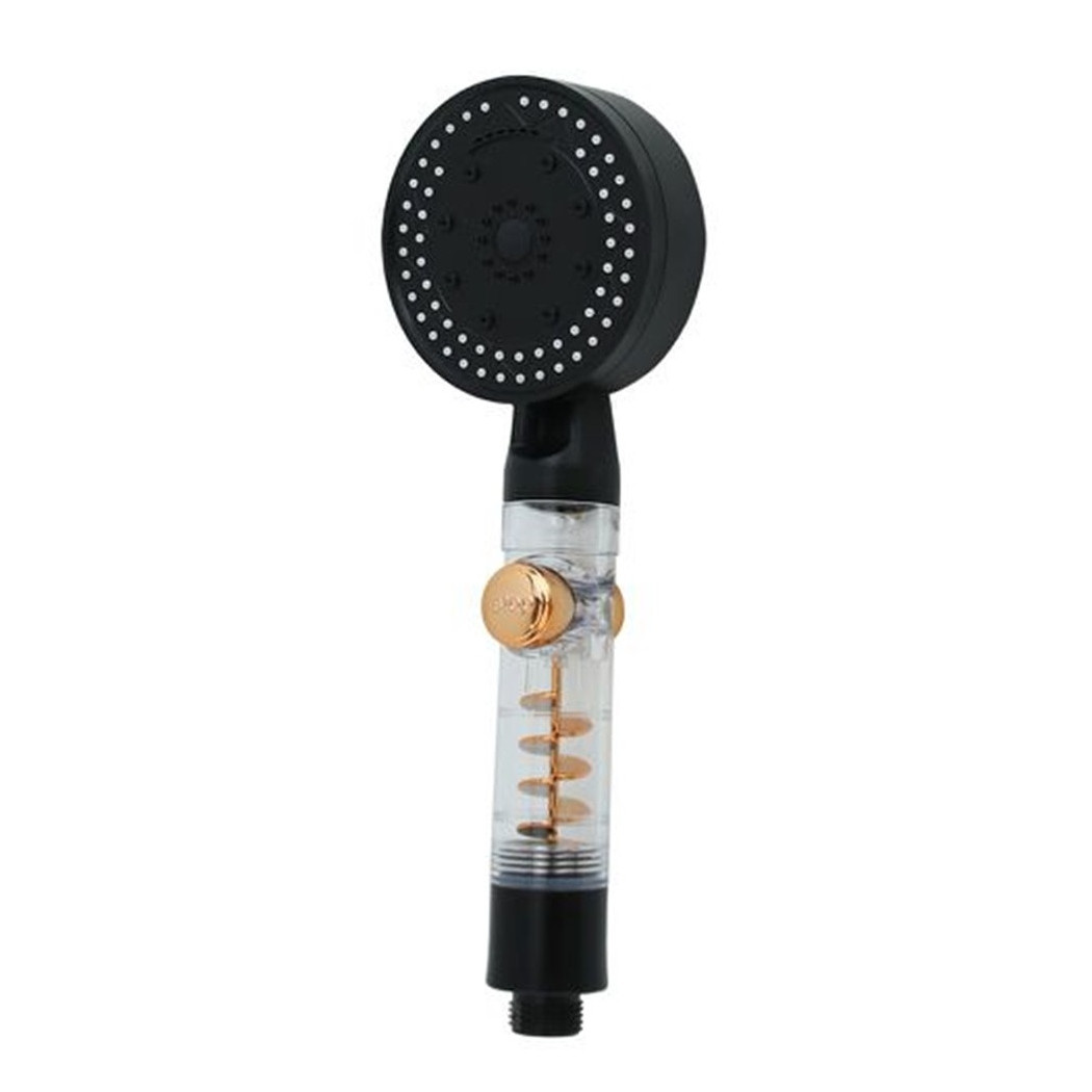 foto del prodotto trade shop doccetta multigetto soffione doccia bagno con pulsante stop ventola a spirale 87529 
