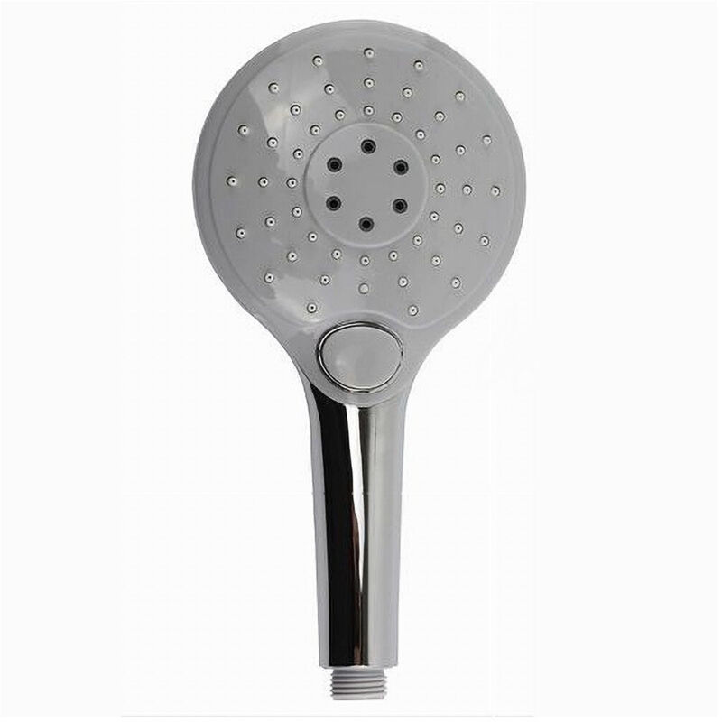 foto del prodotto trade shop doccetta rotonda doccino soffione doccia cornetta pulsante 69109 bagno 13x24 cm 