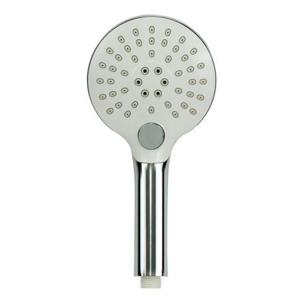 foto del prodotto trade shop doccetta soffione doccia bagno cornetta pulsante rotondo moderno 12x25 cm 79369 