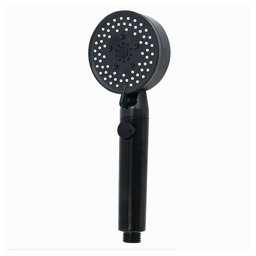 foto del prodotto trade shop doccetta soffione doccia bagno multigetto cornetta nero moderno 8.5 x 25cm 87526 