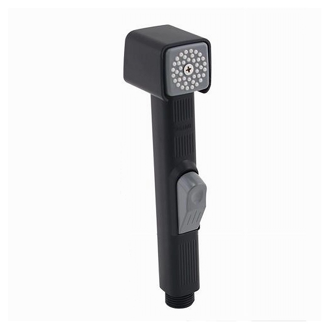 foto del prodotto trade shop doccetta spruzzatore per bidet wc doccia shattaf pulizia 18cm nero squdrato 87550 