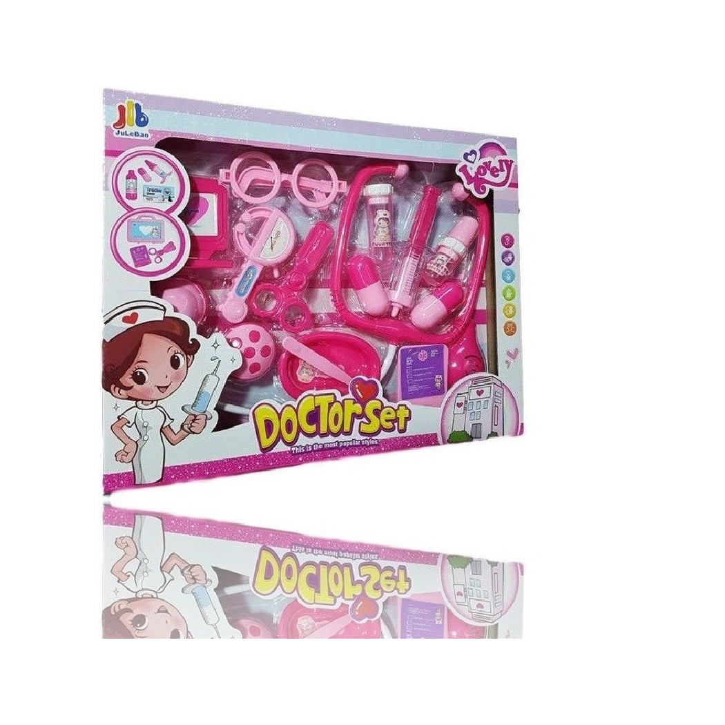 foto del prodotto trade shop doctor set accessori infermiera dottore gioco giocattolo bimba bambina 