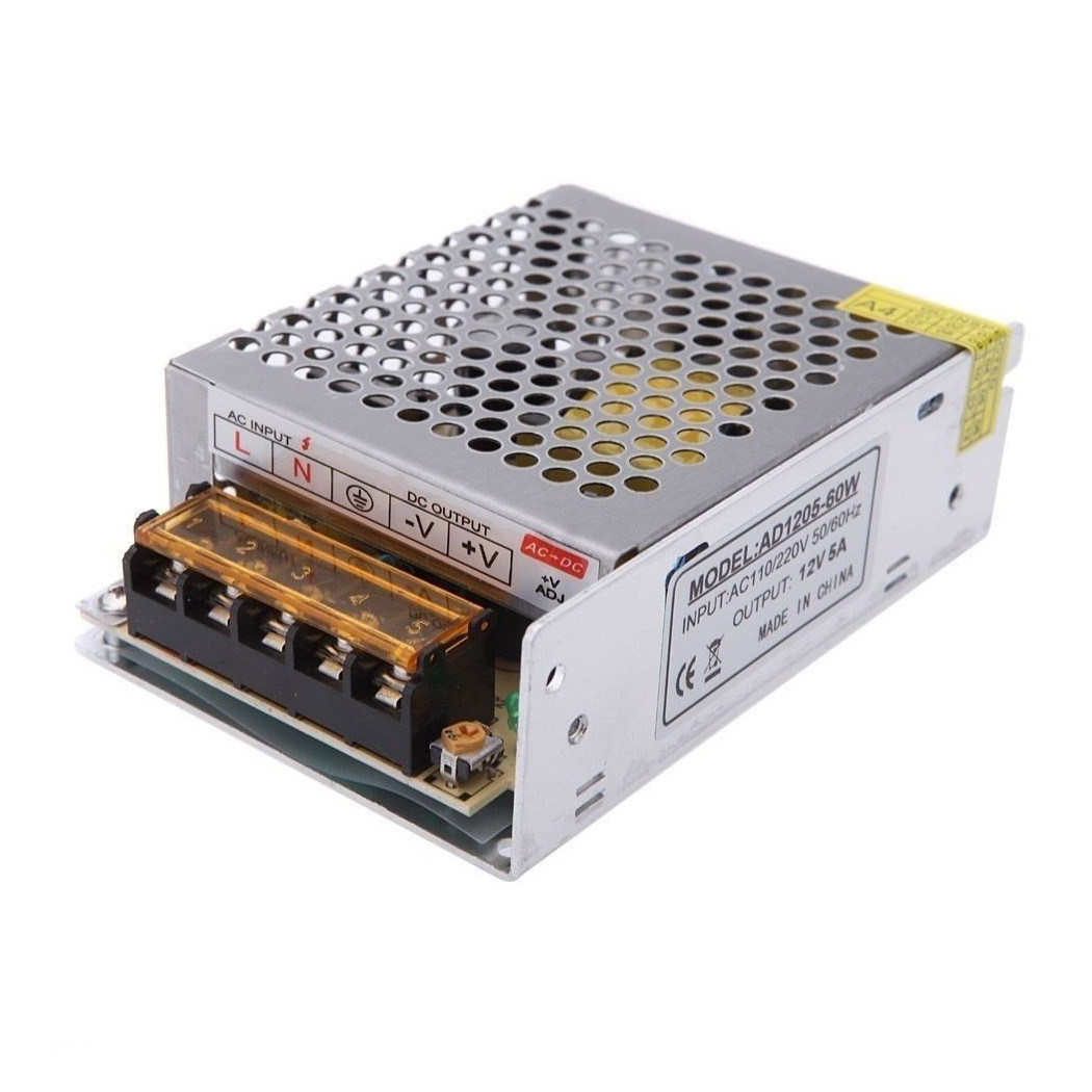 foto del prodotto trade shop driver alimentatore trasformatore stabilizzato switch trimmer 220v 12v 5 ampere 