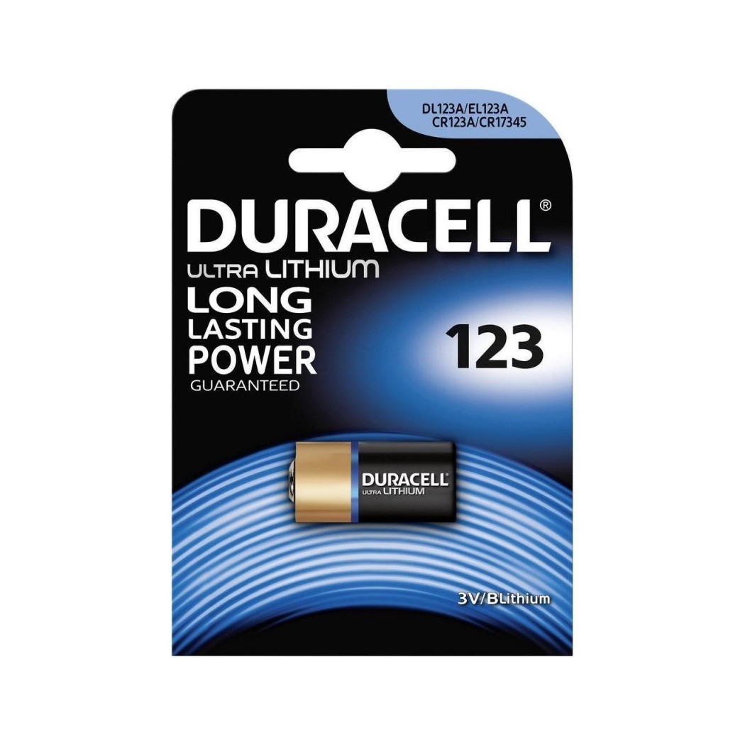 foto del prodotto trade shop duracell 123 batteria pila pile litio 3v 2024 cr123 cr123a dl123 cr17345 