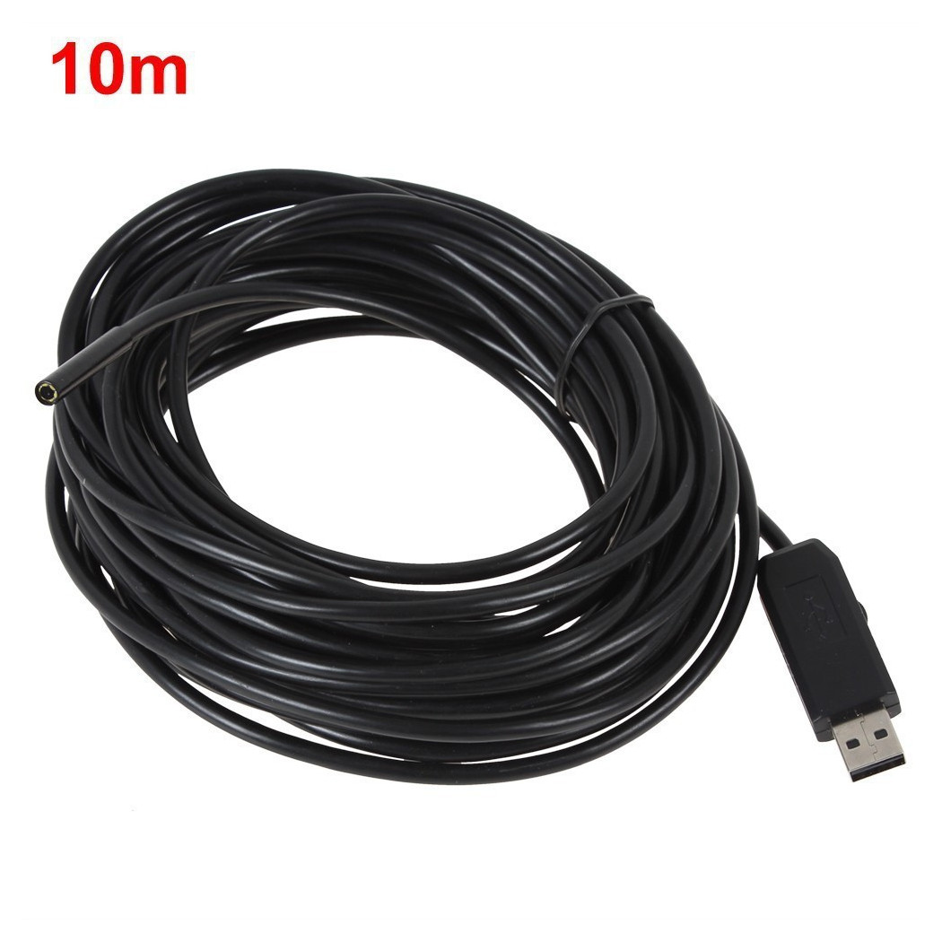 foto del prodotto trade shop endoscopio usb telecamera flessibile 4 led 10mm 10 metri impermeabile sonda 