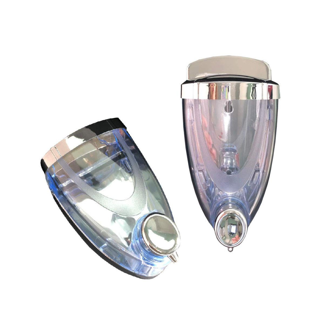 foto del prodotto trade shop erogatore dispenser dosatore sapone liquido trasparente a goccia kit fissaggio 