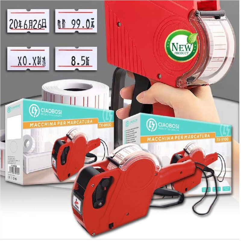 foto del prodotto trade shop etichettatrice manuale per cartellini prezzo a 8 cifre magazzino negozio tx 9100 