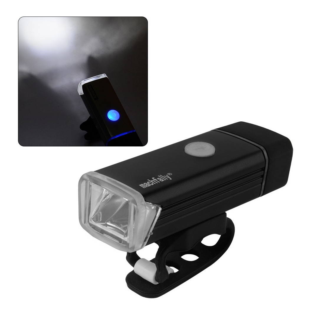 foto del prodotto trade shop fanale faro torcia luce led 180 lumen per bici bicicletta ricaricabile calamita 