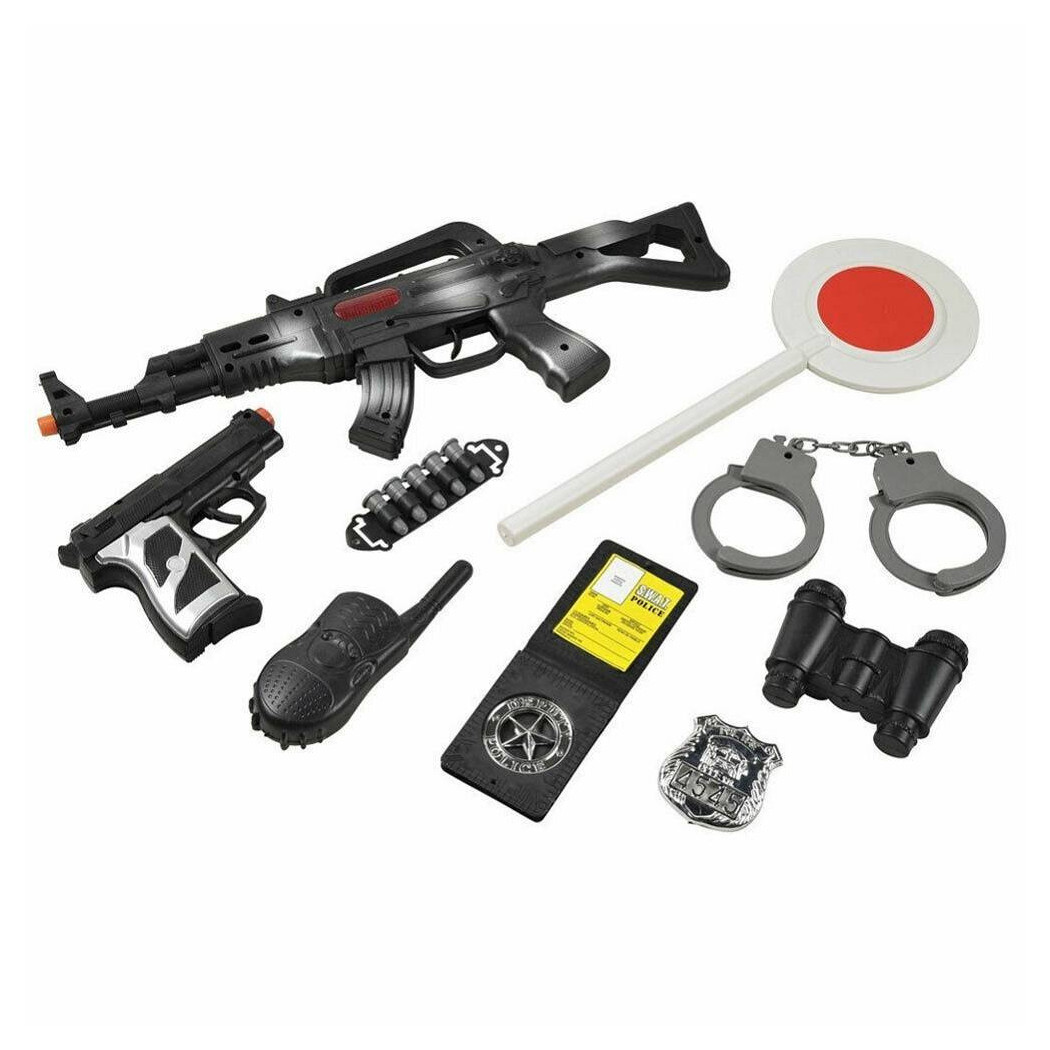 foto del prodotto trade shop fantastico playset di armi polizia poliziotto gioco di ruolo in palstica 