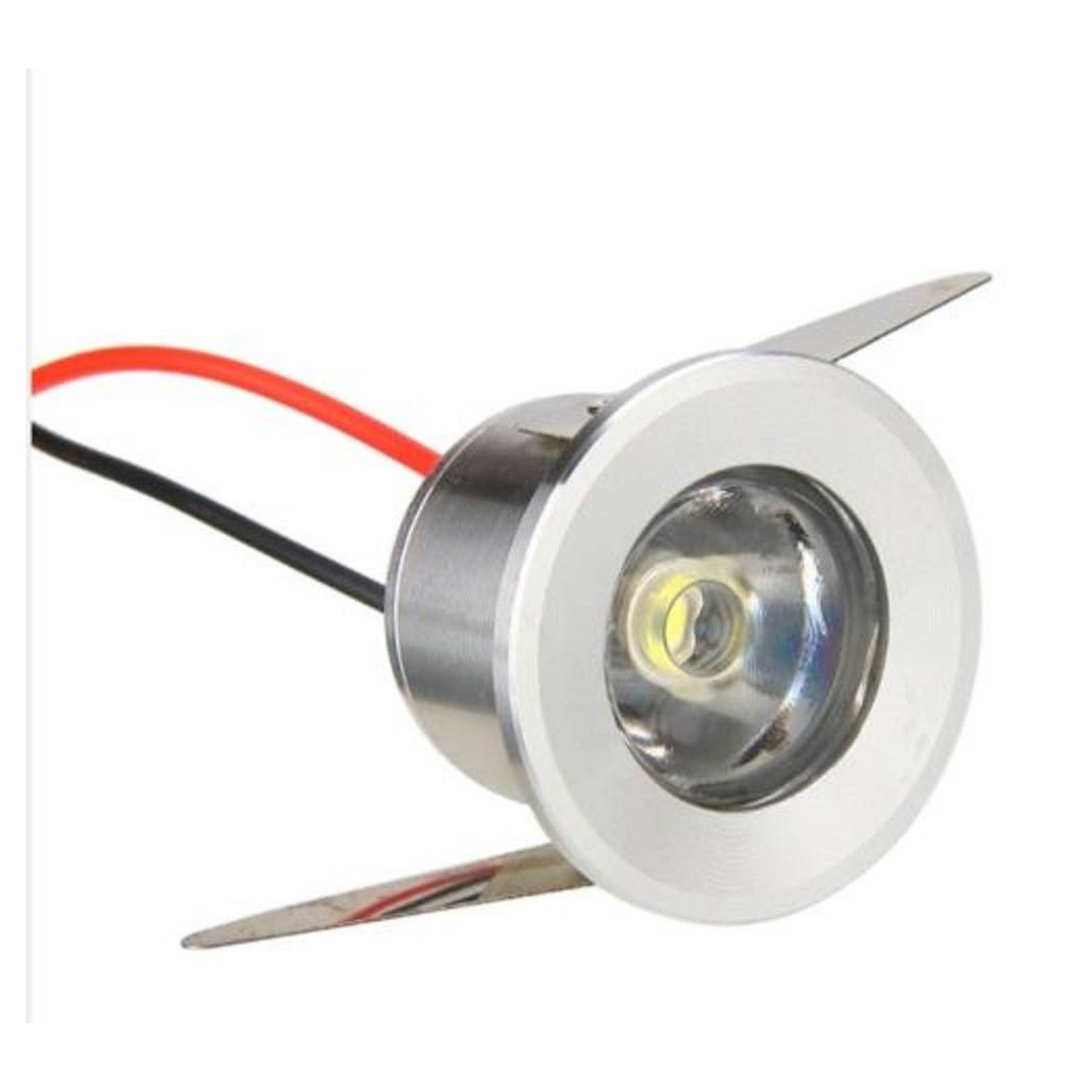 foto del prodotto trade shop faretto a led da 1w punto luce ad incasso bianco caldo freddo 220v set da 10pz bianco caldo 