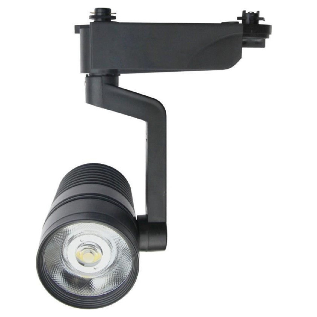 foto del prodotto trade shop faretto binario led cob 10w nero staffa luce fredda 6500k naturale 4000k f 10w8h bianco naturale 