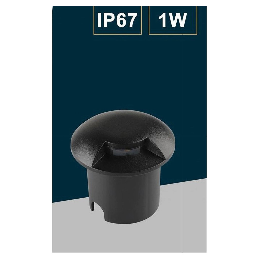 foto del prodotto trade shop faretto calpestabile led 1w 1 fascio luce lampada segnapassi per esterno ip67 321 bianco naturale 