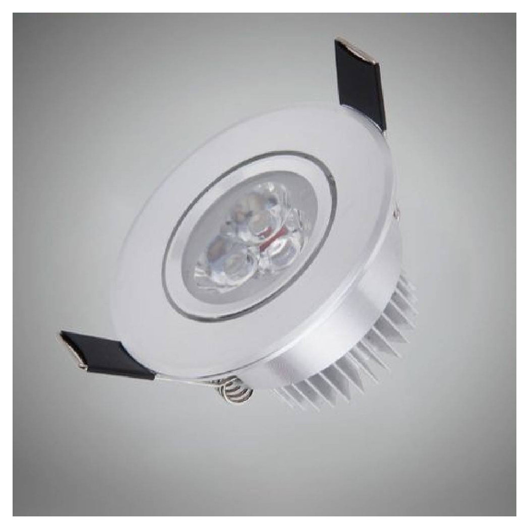 foto del prodotto trade shop faretto incasso 3w orientabile luce fredda calda naturale p 55 bianco caldo 