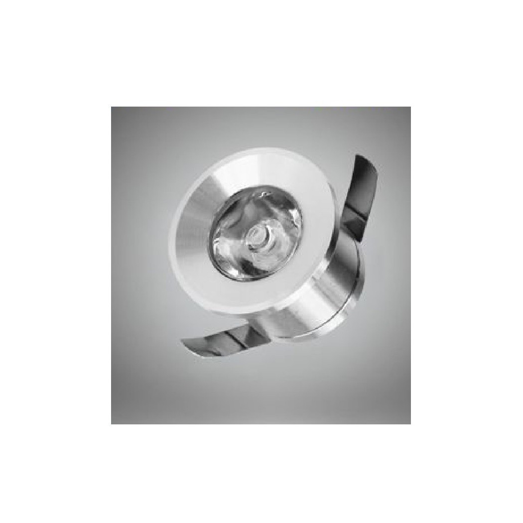 foto del prodotto trade shop faretto incasso led 1 watt mini spot luce fredda calda naturale blu verde rossa bianco caldo 