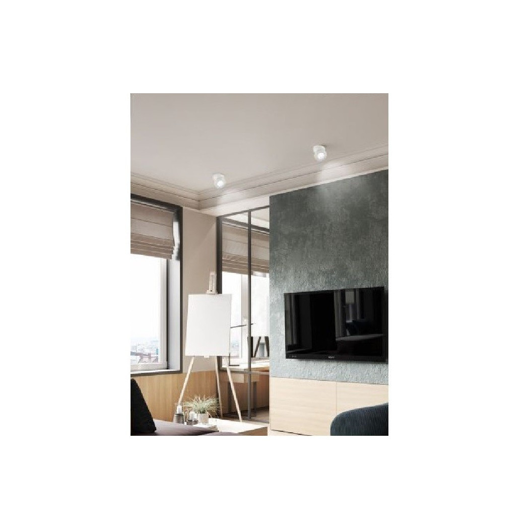 foto del prodotto trade shop faretto led a superficie orientabile 7w luce naturale fredda calda bianco f 7w b bianco freddo 