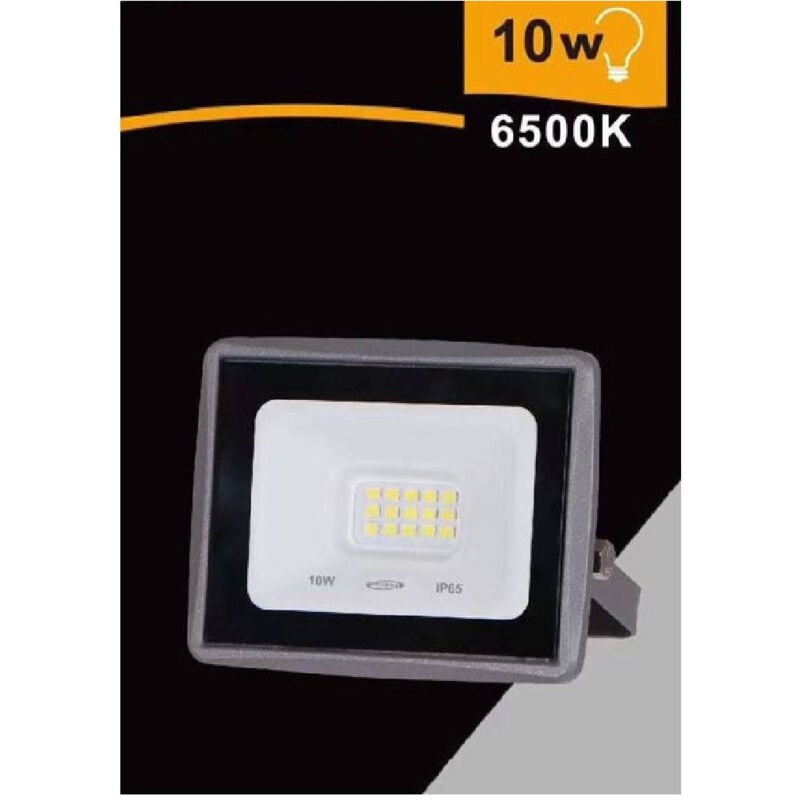 foto del prodotto trade shop faretto led faro 10watt 900 lm ip65 grigio luce naturale calda fredda ek02 10w g bianco freddo 