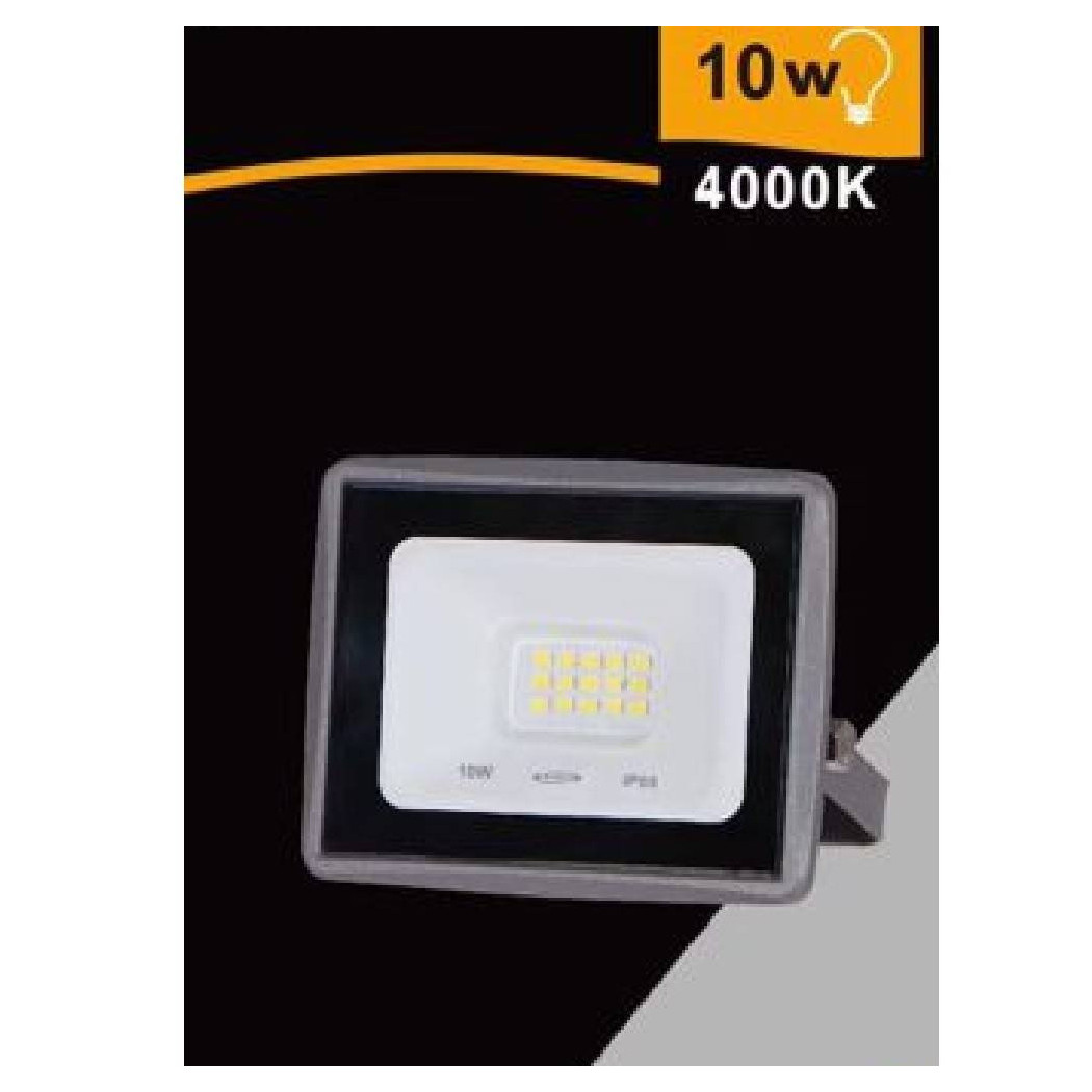 foto del prodotto trade shop faretto led faro 10watt 900 lm ip65 grigio luce naturale calda fredda ek02 10w g bianco naturale 