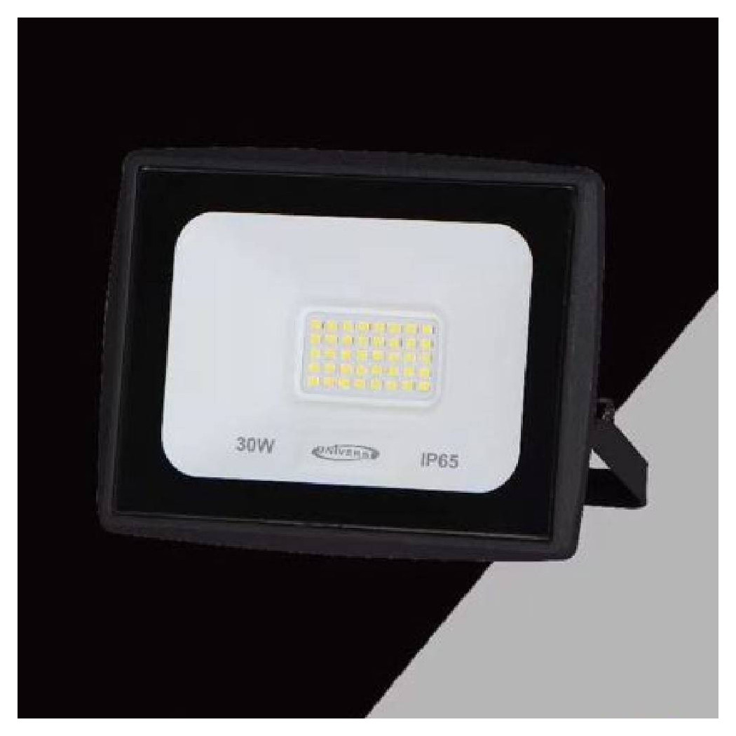 foto del prodotto trade shop faretto led faro 30 watt 2700lm ip65 nero luce calda fredda naturale ek02 30w n bianco naturale 