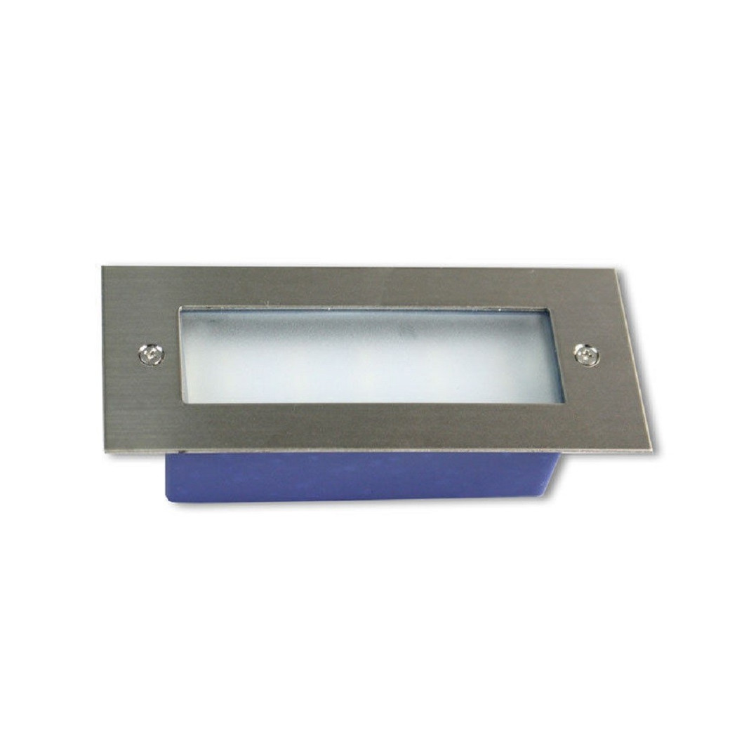foto del prodotto trade shop faretto led incasso 3,5 watt luce 6500k 3000k segnapasso per esterno ip65 es37 bianco caldo 