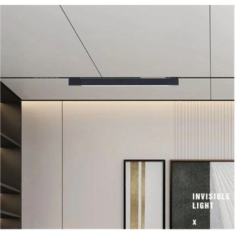 foto del prodotto trade shop faretto led lineare per binario track monofase 20 watt orientabile cct pst 57 3c nero