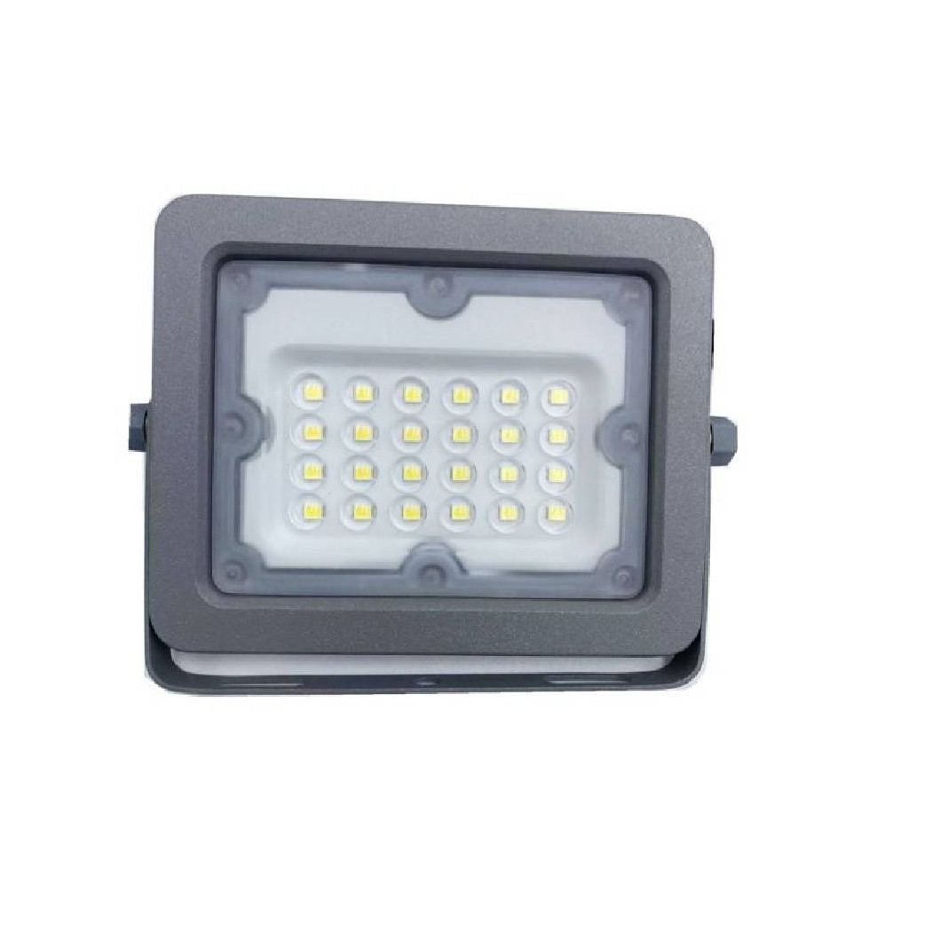 foto del prodotto trade shop faretto led proiettore slim esterno grigio 20w ip65 luce 6500k 4000k 3000k fs20w bianco freddo 