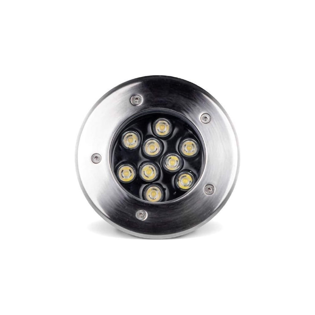 foto del prodotto trade shop faretto led segnapassi watt giardino ip65 calpestabile per esterno impermeabile bianco caldo 9 watt
