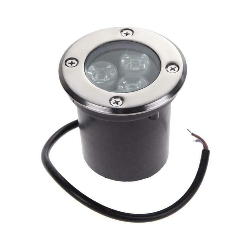 foto del prodotto trade shop faretto led segnapassi watt giardino ip65 calpestabile per esterno impermeabile bianco freddo 3 watt