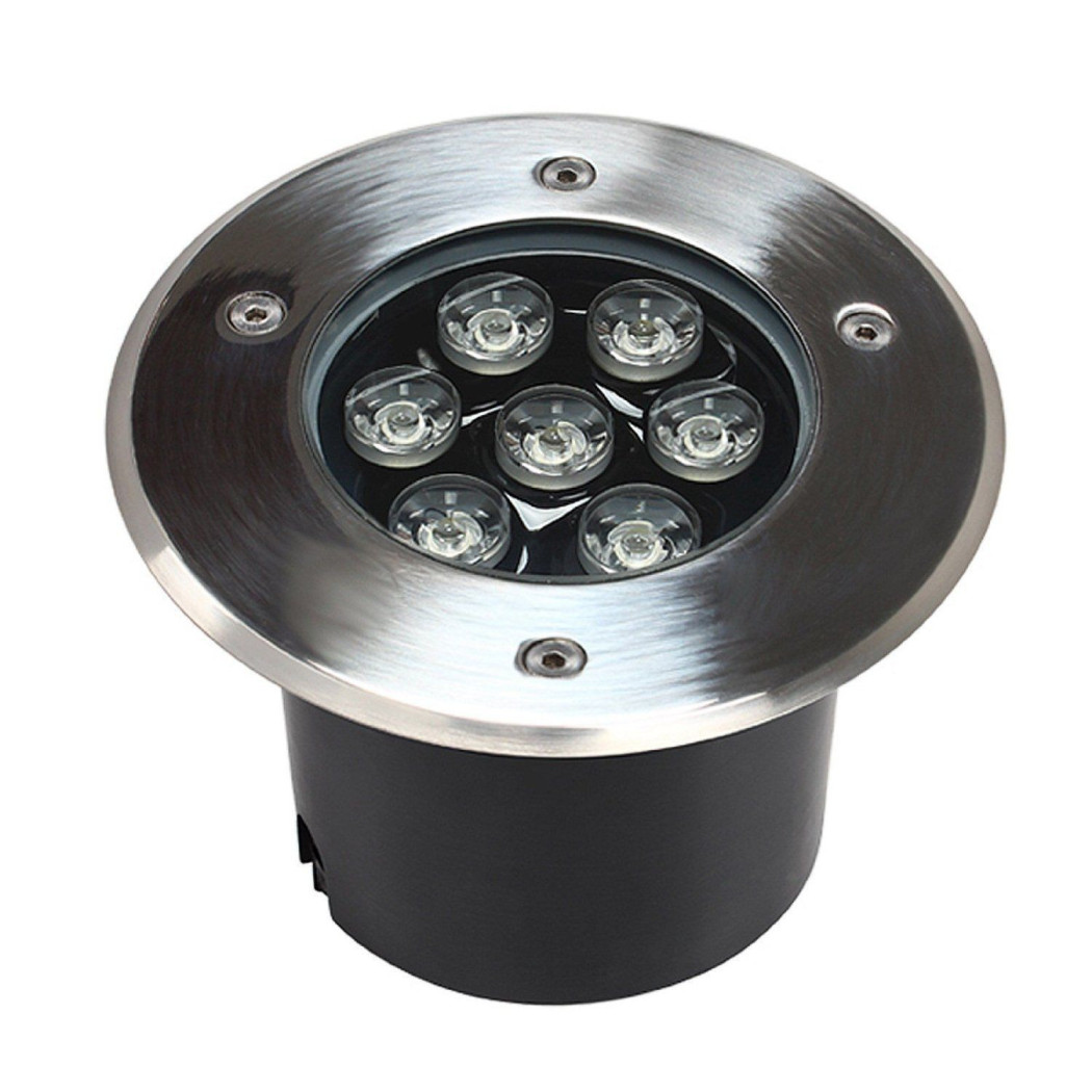 foto del prodotto trade shop faretto led segnapasso segnapassi calpestabile esterno ip68 7w luce calda fredda bianco freddo 