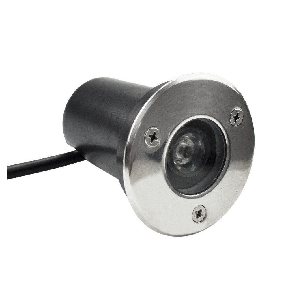 foto del prodotto trade shop faretto led wisdom 1w 90lm segnapasso calpestabile da incasso per esterni ip65 bianco freddo 