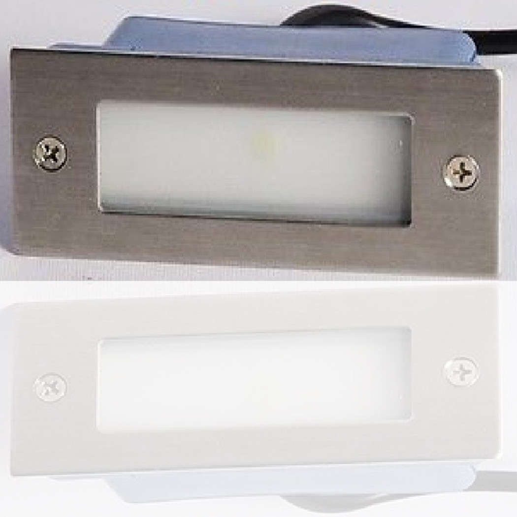 foto del prodotto trade shop faretto luce led 1w segnapasso segnapassi calpestabile esterno interno bianco freddo 