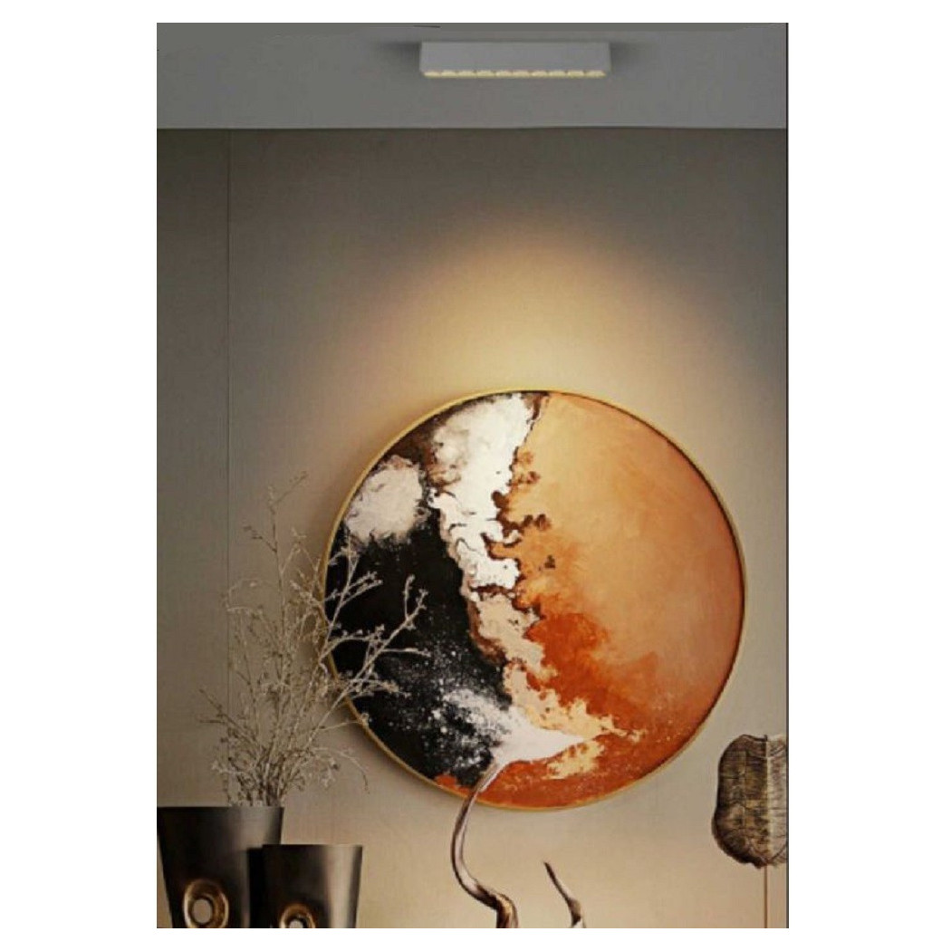 foto del prodotto trade shop faretto orientabile binario 12w 6 led bianco nero luce 6500k 4000k 3000k pst 27 bianco bianco freddo 