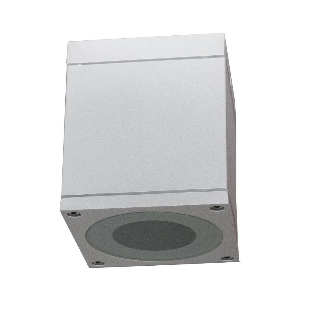 foto del prodotto trade shop faretto plafoniera soffitto led gu10 lampada quadrata esterno impermeabile ip65 bianco
