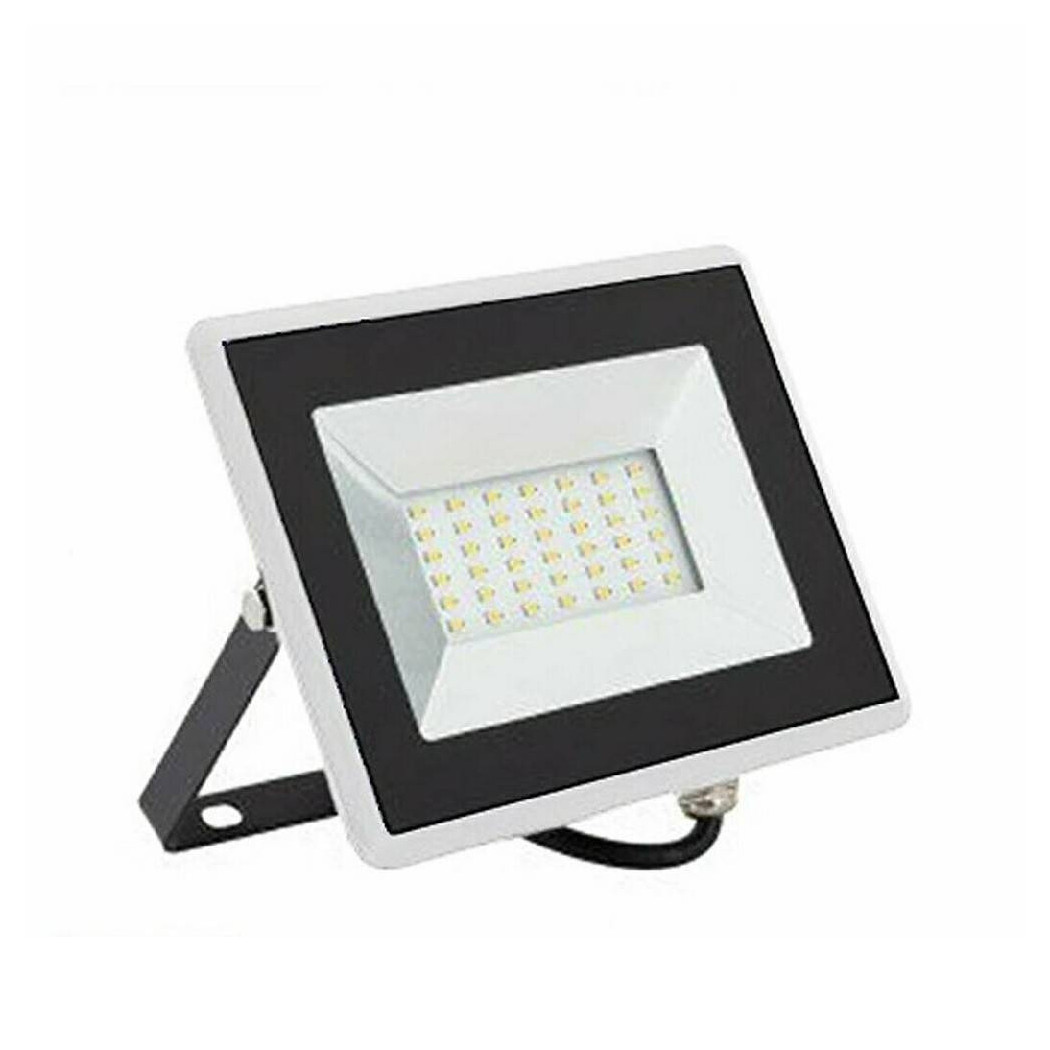 foto del prodotto trade shop faretto proiettore da esterno 50w bianco ip65 luce calda fredda naturale bianco freddo 