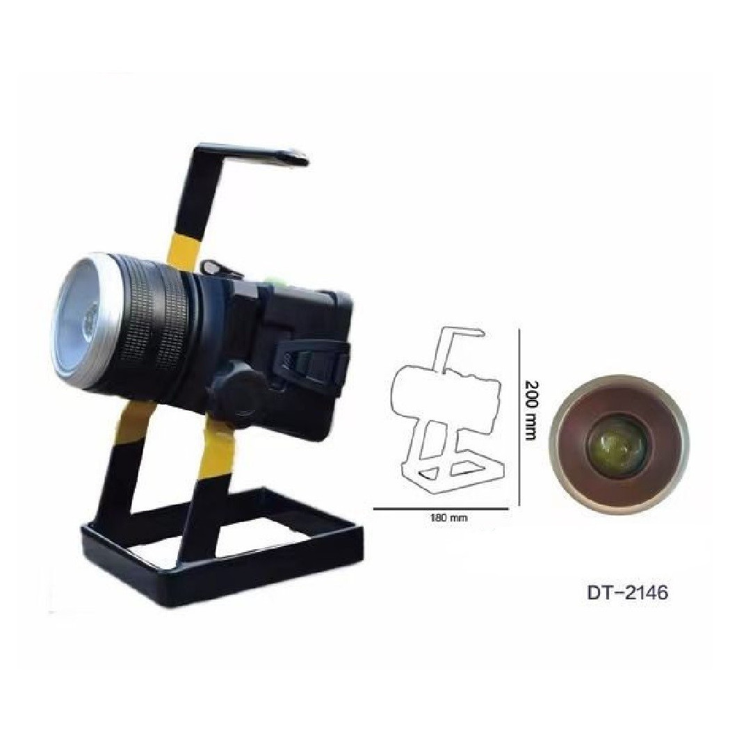 foto del prodotto trade shop faro da lavoro led ricaricabile faretto lampada portatile 102w campeggio dt 2416 