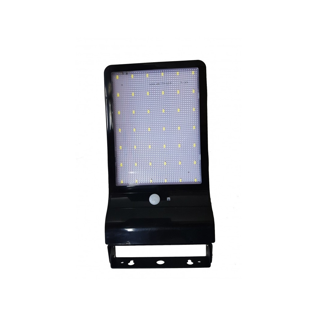 foto del prodotto trade shop faro faretto con sensore movimento crepuscolare led 20w da muro energia solare 