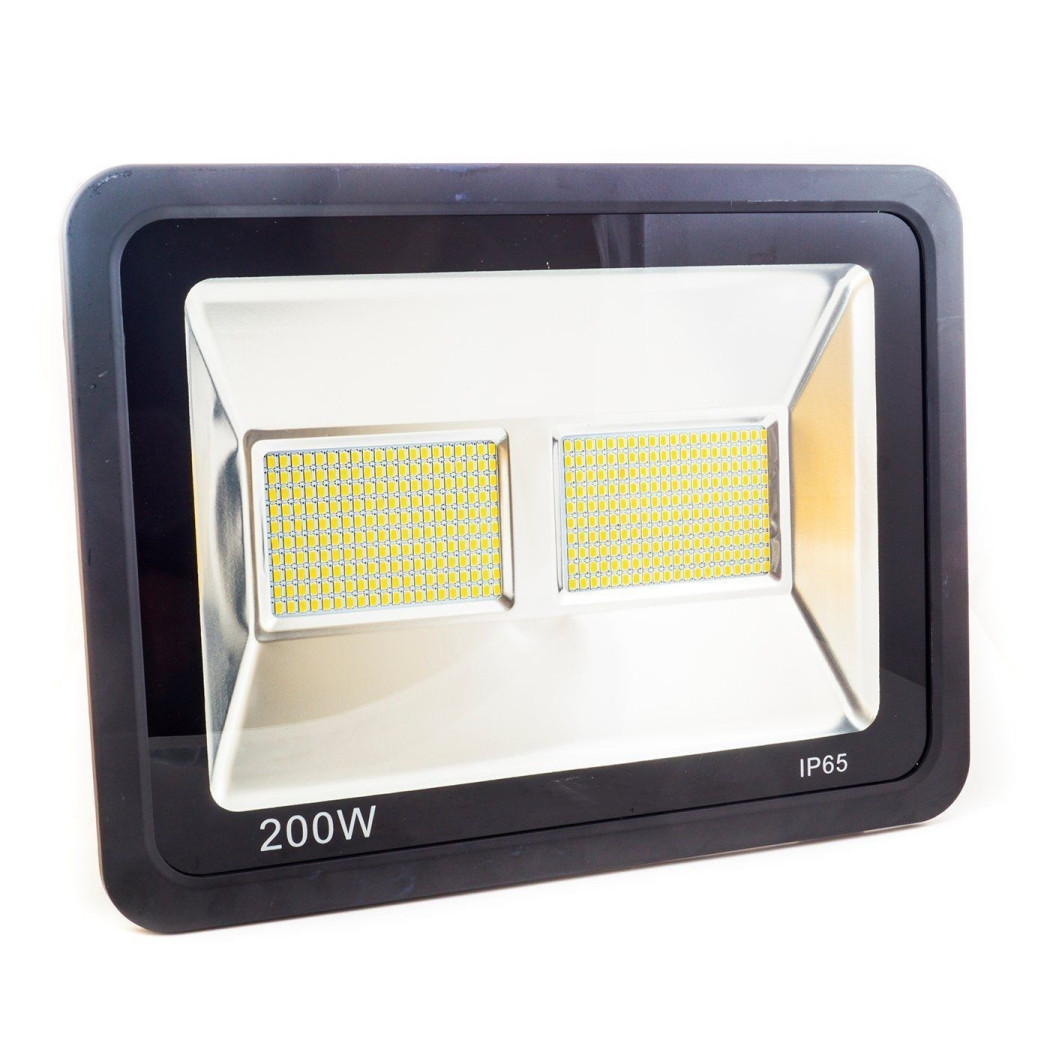 foto del prodotto trade shop faro faretto led smd doppia piastra luce lampada 200 w watt ip65 220v 1800lmn 