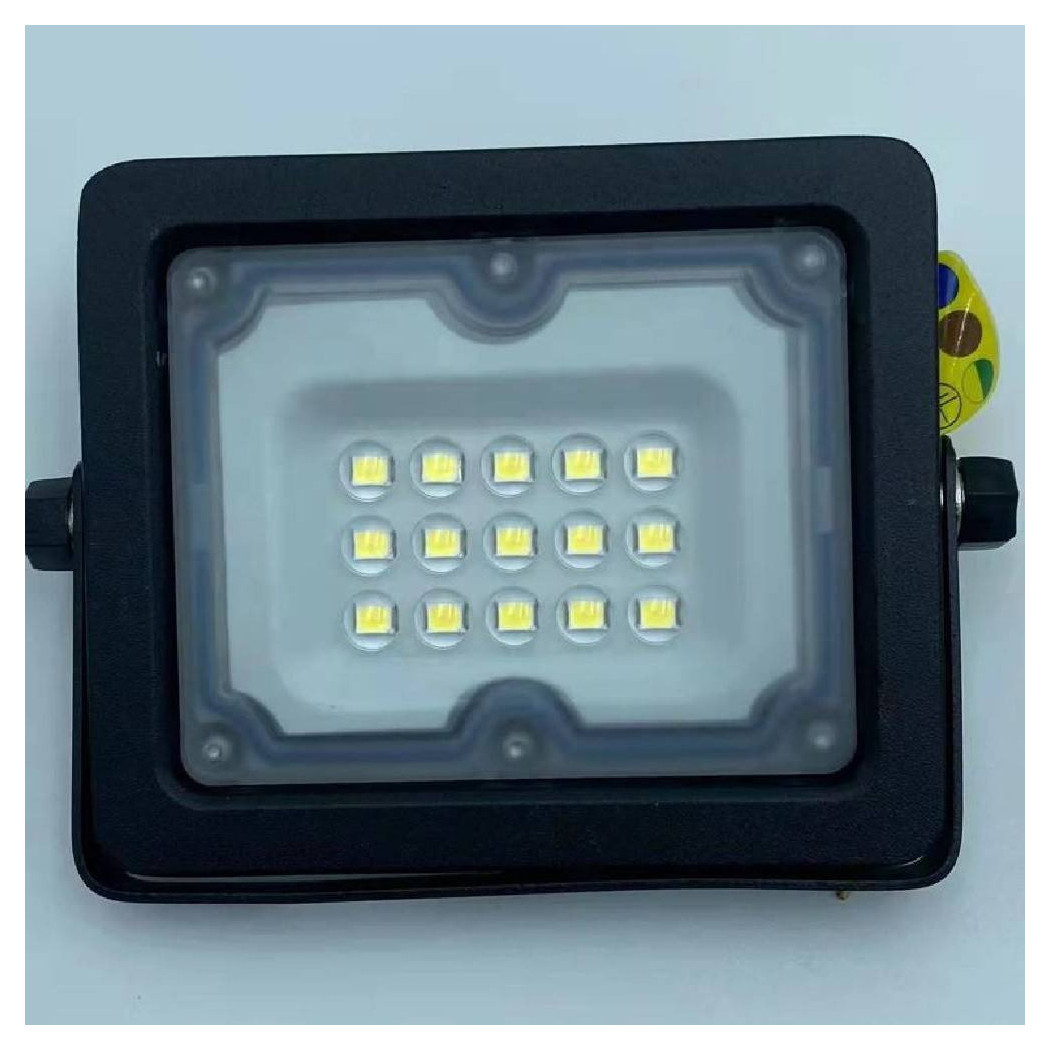 foto del prodotto trade shop faro led 10w ultra slim nero esterno ip65 luce fredda 6500k naturale 4000k fs10w bianco naturale 