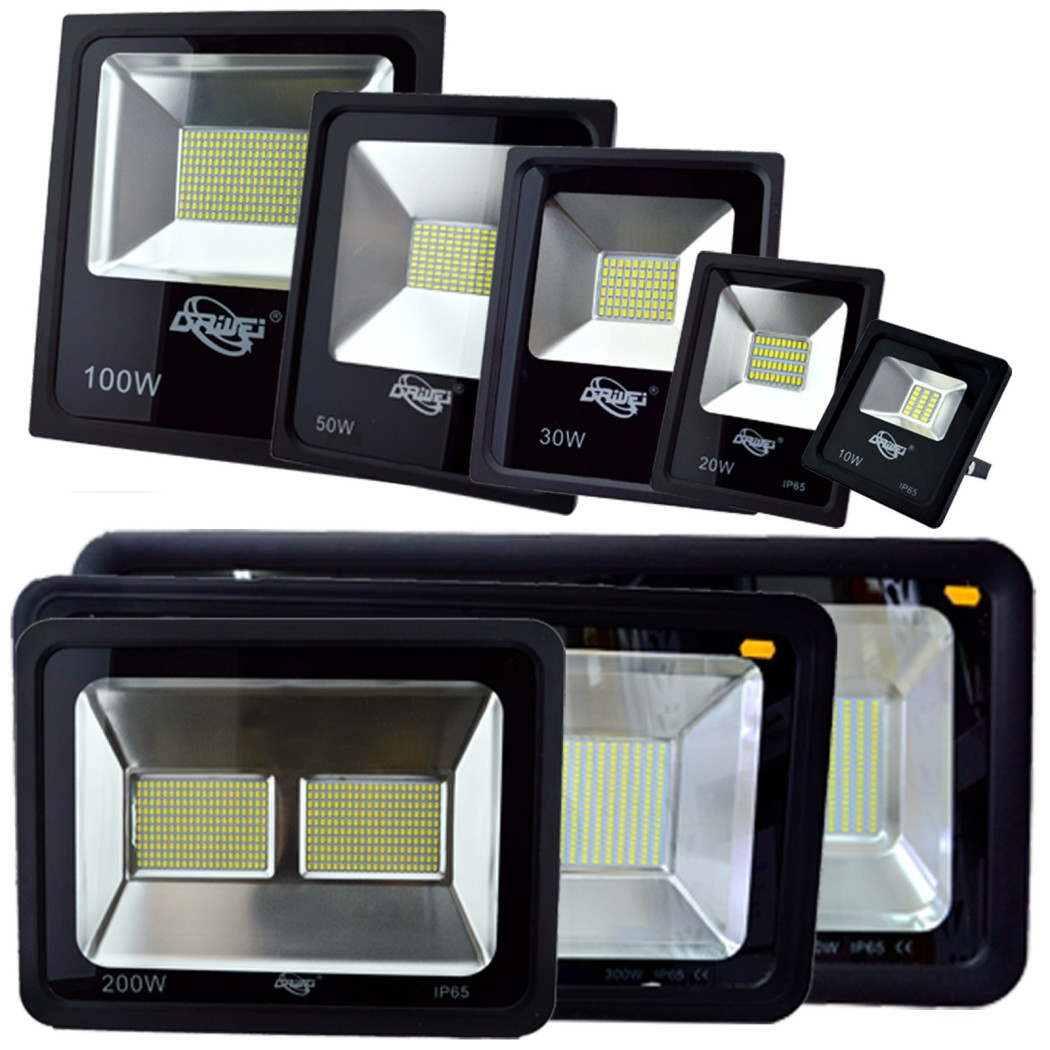 foto del prodotto trade shop faro led faretto super luminoso luce bianca impermeabile per esterno slim ip66 10 watt