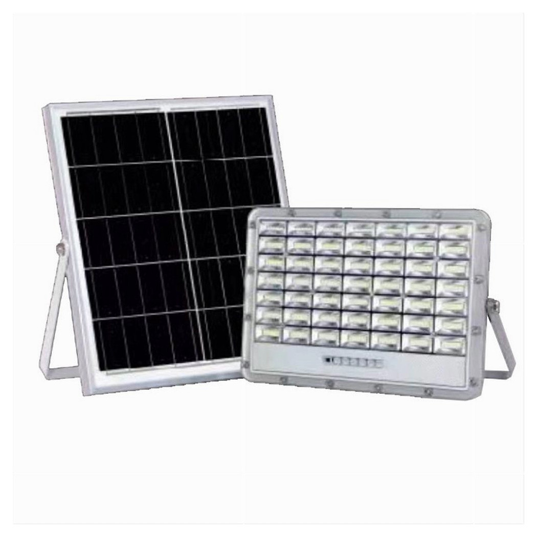 foto del prodotto trade shop faro led pannello solare 200w luce fredda telecomando indicatore carica tk08 200w 