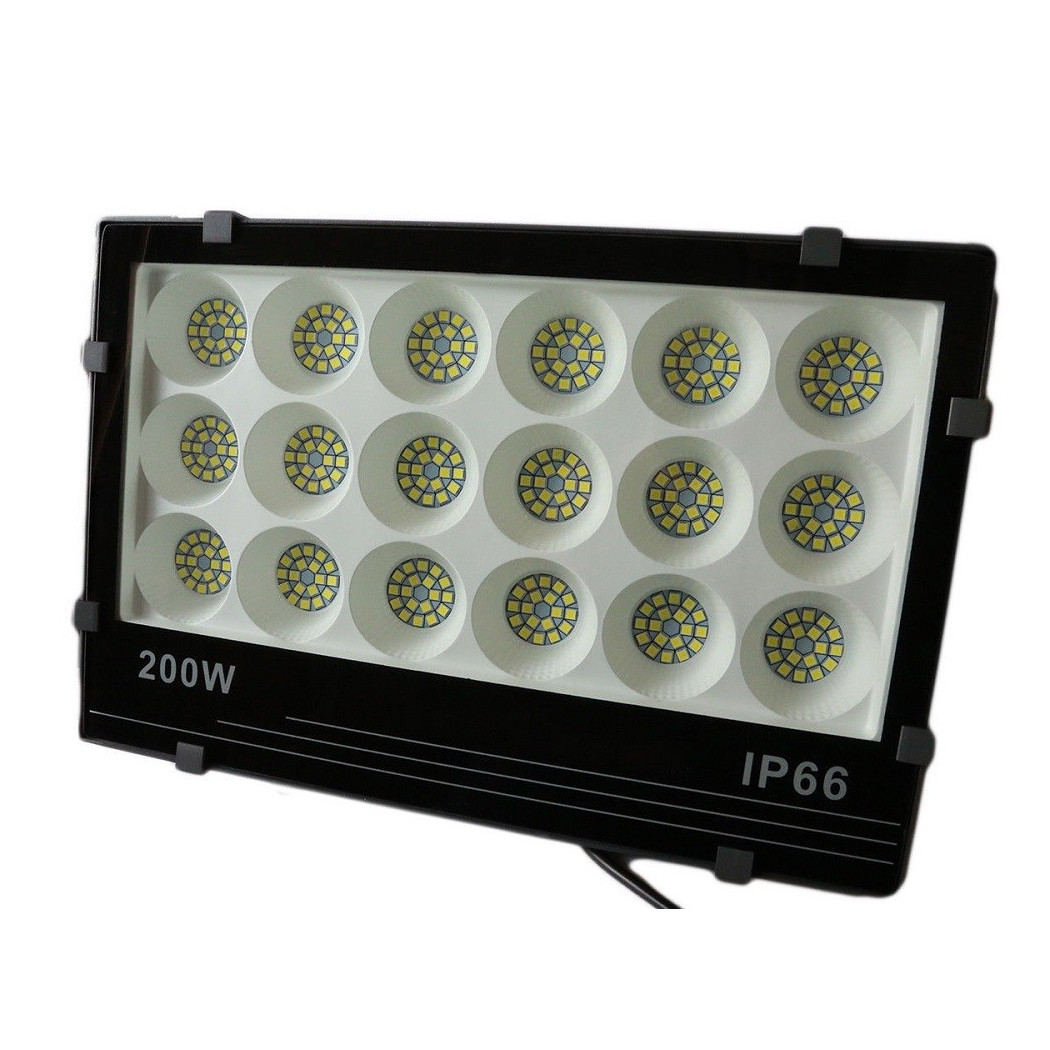 foto del prodotto trade shop - faro led smd slim 60 120 200 watt faretto spot alta luminosita' lampada ip66 - 200 watt