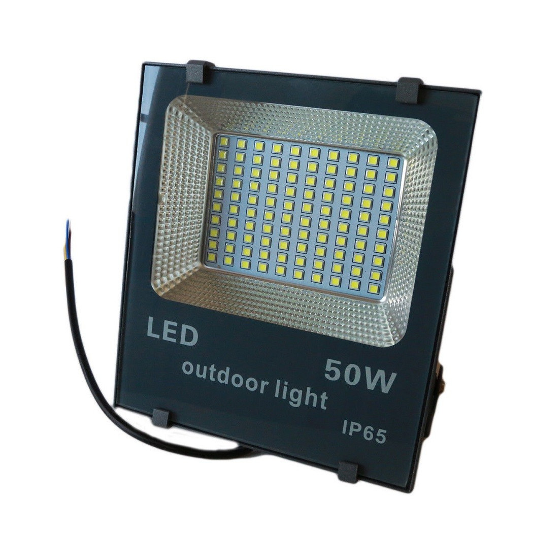 foto del prodotto trade shop faro led smd slim faretto spot luminosita 39 luce bianca fredda 50 100 200 w ip65 50 watt