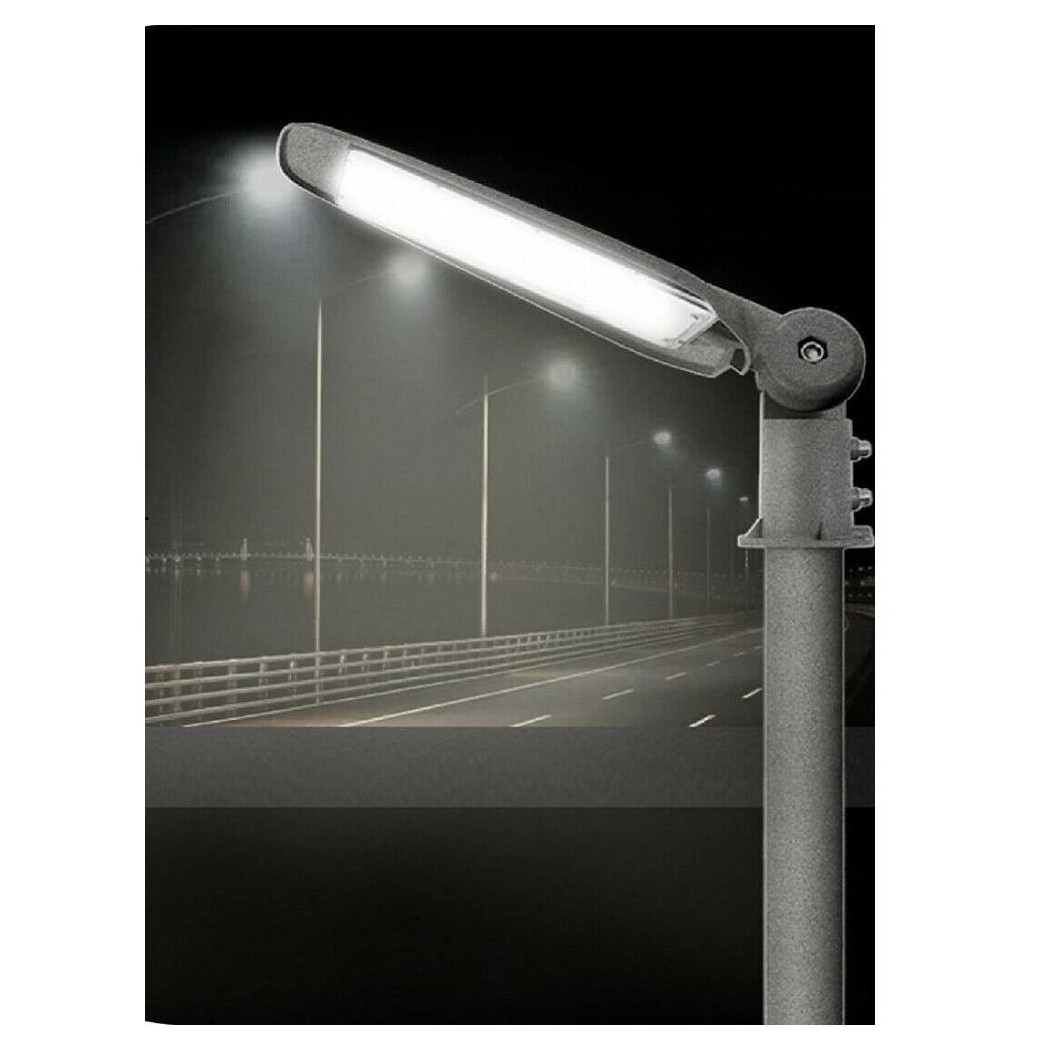 foto del prodotto trade shop faro led stradale 100 watt lampione armatura per esterno luce fredda 6500k ip65 