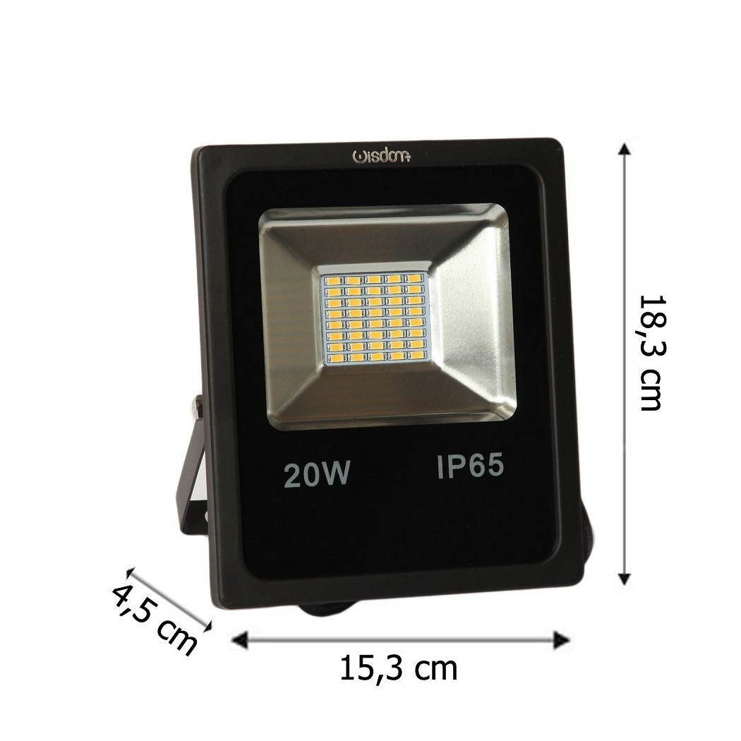 foto del prodotto trade shop faro professionale a led 5730 per esterno ip65 wisdom 20w 1700 lumen 120 gradi bianco freddo 